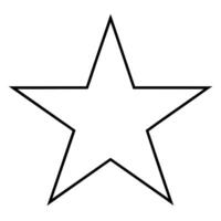 star, illustration line art vector