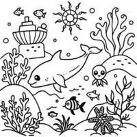 a mesmerizing underwater scene capturing the vibrant life beneath the oceans surface include a vector