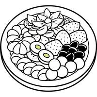 a colorful platter filled with sliced meats cheeses olives and grapes perfect for a party or vector