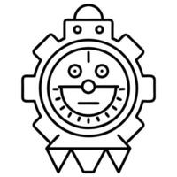 clockwork guaba pixel art and minimalist style, illustration line art vector