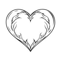 Heart with wings illustration vector
