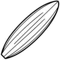 cartoon, realistic, simple, surfboard, illustration line art vector