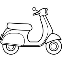 Scooter coloring pages free printable coloring pages vector