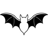Bat silhouette on white background vector