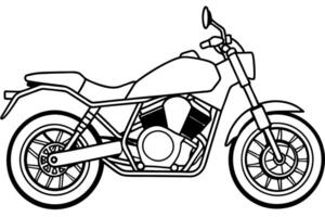 4v motorbike modify new version, illustration line art vector