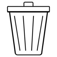 Trash can icon illustration vector