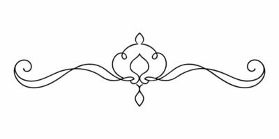 A black and white drawing of a decorative design vector