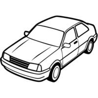 Car coloring pages for kids vector