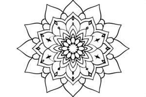 Mandala coloring pages for adults vector