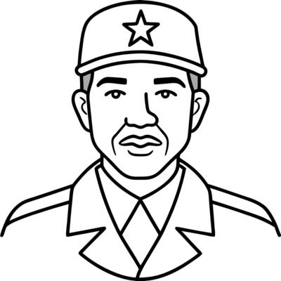 A man in uniform with a star on his hat