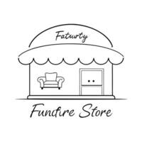Furniture store logo vector