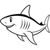 Shark coloring pages free printable coloring pages vector