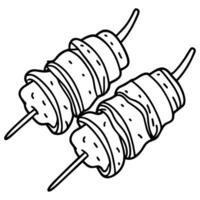 deliciously sizzling bacon wrapped dates perfectly cooked savory bite sized treat ideal parties vector