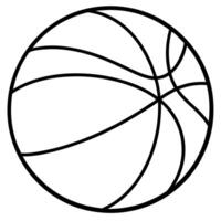 Basketball coloring pages vector