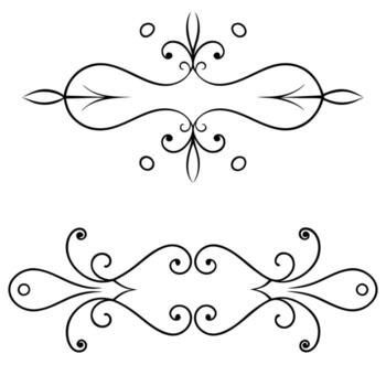 Decorative scroll border vector
