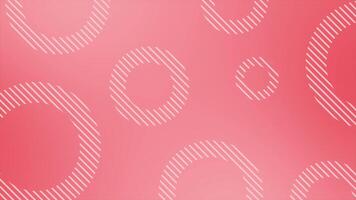 red color complex and elegant multiple circle design with diagonal lines loop able geometrical background video