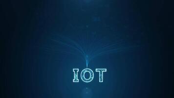 Internet Of Things Concept.Big Data Cloud Computing Network Of Physical Devices With Secure Network Connectivity. video