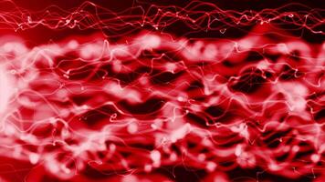 rouge Couleur abstrait conception complexe modèle cordes écoulement moderne Contexte video