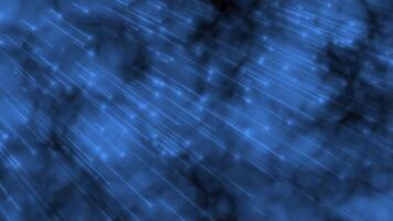 Royal Blue color glowing shooting star cloud textured abstract design loop able particles background video