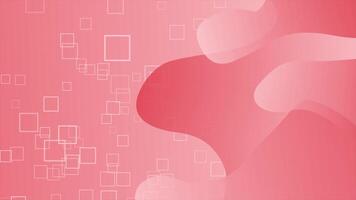 Red color gradient with dynamic curve line elegant graphic design square box element wavy gradient background video