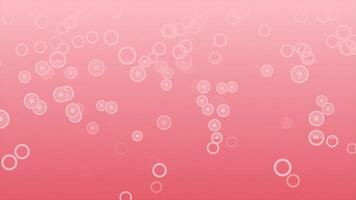 Simple and classy slowly falling downwards red color circle particles futuristic background video