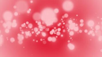 Red color blur and defocused particles modern futuristic background video
