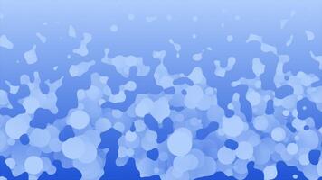 Royal blue color futuristic fluid bokeh particles flowing upwards modern background video