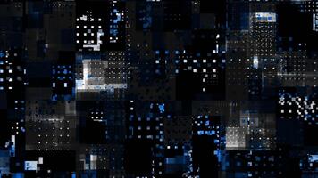 Digital technology speed connect Royal blue color particles background, cyber nano information, abstract communication, innovation future tech data modern background video