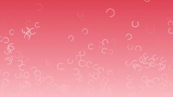 red color c shaped multiple particles moving upwards futuristic geometrical background video