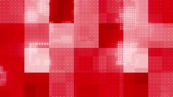 Red color box pattern futuristic abstract design with glowing particles modern technology loop able background video