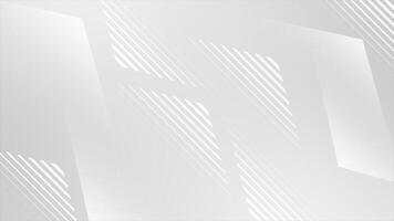 White and Black color repeating parallel lines moving opposite directions abstract design geometrical loop able background video