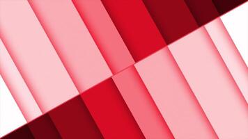 Red color multiple gradient rectangular shape geometrical gradient palette placed diagonally loop able background video