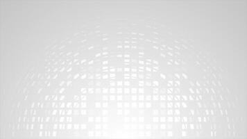White and Black color semi circle repeating lines with square box pattern modern design geometrical background video