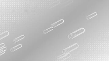 White and Black color circular dots with slowly moving abstract elements futuristic background video
