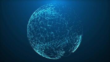 Abstract technology network background. video