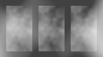 White and black color smokey and fog textured modern design rough background video