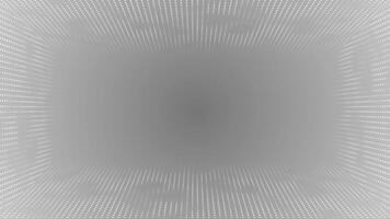 White and Black color circular dots halftone 3D space futuristic hi-tech 3D background video
