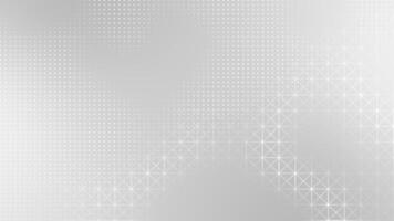 White and Black color circular dots halftone with low poly lines and dots modern futuristic background video