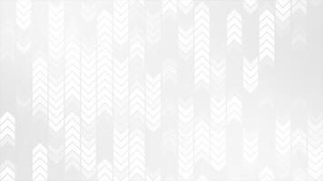 White and Black color appearing and disappearing arrow shapes in opposite directions geometrical background video