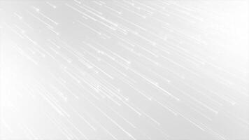 White and Black color simple and classy shooting star particles modern design astro background video