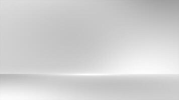 White and grey color simple and classy 3D space modern design loop able gradient background video