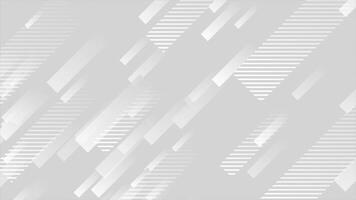 White and Black color diagonally moving rectangular shapes with parallel lines modern design geometrical background video