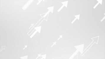 White and Black color diagonally moving arrow shapes modern design geometrical background video