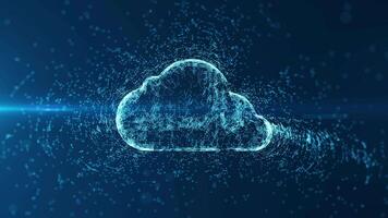 Cloud computing and Big data concept. video