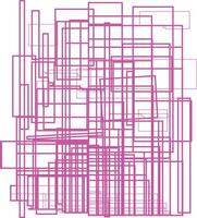 A pink square with a white background vector