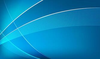 Abstract blue background with dynamic wave line for futuristic concept vector