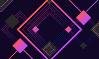 purple black dynamic techno background on dark space vector