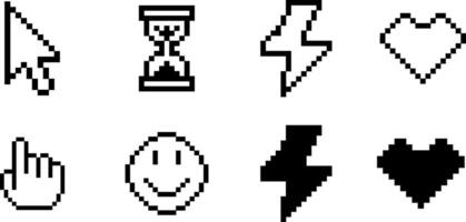 Pixel Cursor Other Elements Collection vector