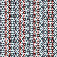 Seamless Geometric Pattern with Repeating Diamond Shapes in Red, Blue, and White Color Scheme vector
