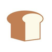 Simple white bread icon. vector